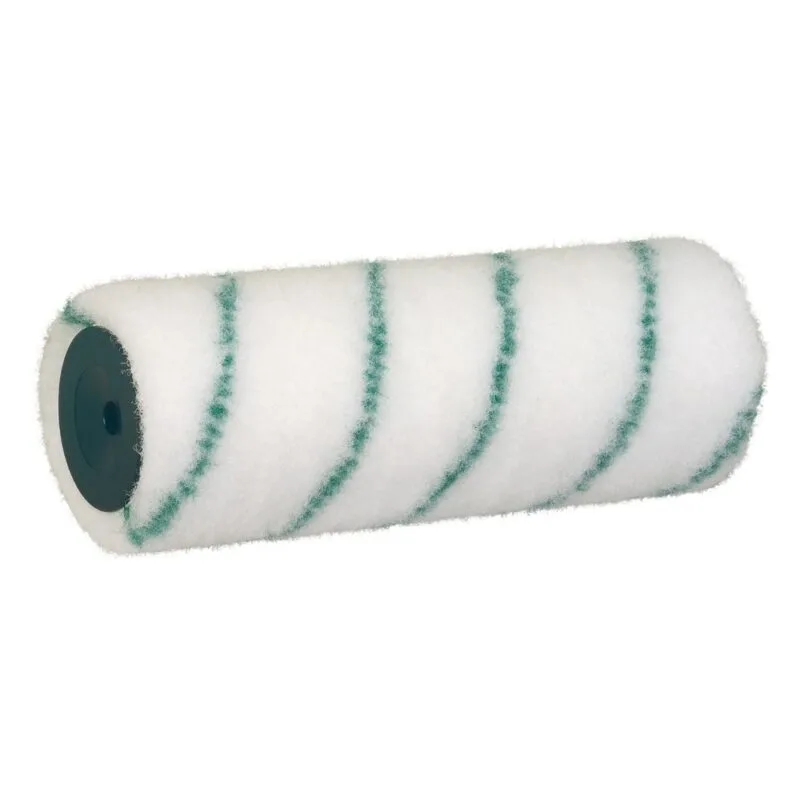 Rouleau polyamide texturé 100 mm rayé vert