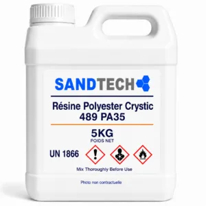 RÉSINE POLYESTER SCOTT BADER 489 PA35 (ÉTÉ) ISOPHTALIQUE – 5 KG