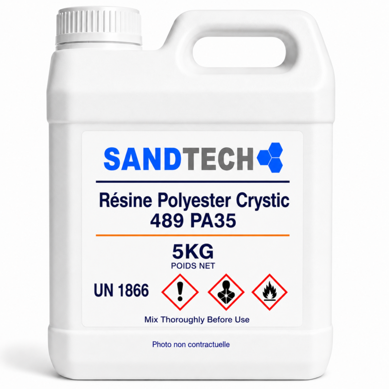 RÉSINE POLYESTER SCOTT BADER 489 PA35 (ÉTÉ) ISOPHTALIQUE – 5 KG
