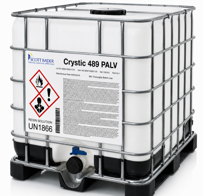 Résine polyester Crystic 489 PALV | Résine marine isophtalique performante