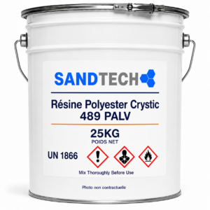Résine polyester Crystic 489 PALV | Résine marine isophtalique performante