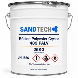Résine polyester Crystic 489 PALV | Résine marine isophtalique performante