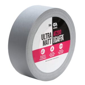 ADHÉSIF GAFFER FINI ULTRA MAT AT0200 GRIS DIM : 50 MM X 50 M