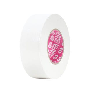 ADHÉSIF GAFFA® RUBAN TOILE SATINÉE AT0202 BLANC DIM : 50 MM X 50 M