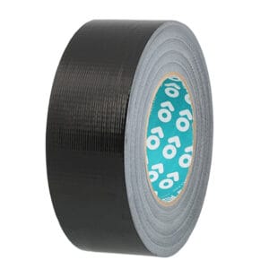 ADHÉSIF TOILE IMPERMÉABLE EXTRA FORTE AT0165 NOIR DIM : 50 MM X 50 M