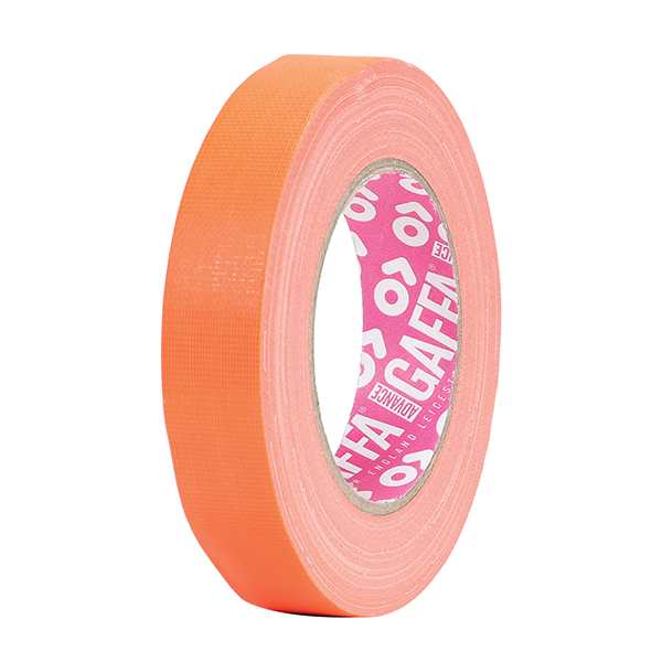 ADHÉSIF GAFFA® TOILE FLUORESCENT AT0215 ORANGE DIM : 19 MM X 25 M