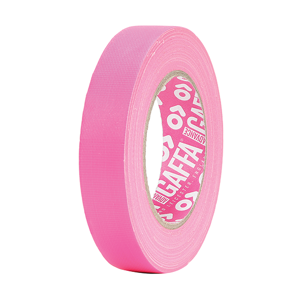 ADHÉSIF GAFFA® TOILE FLUORESCENT AT0215 ROSE DIM : 38 MM X 25 M