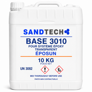 BASE 3010 POUR SYSTÈME ÉPOXY TRANSPARENT ÉPOSUN – 10 KG