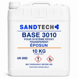 BASE 3010 POUR SYSTÈME ÉPOXY TRANSPARENT ÉPOSUN – 10 KG
