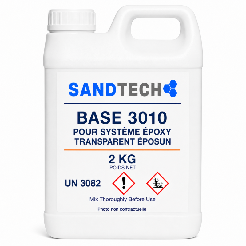 BASE 3010 POUR SYSTÈME ÉPOXY TRANSPARENT ÉPOSUN – 2 KG