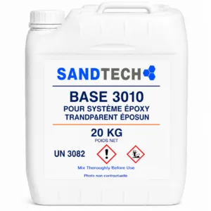 BASE 3010 POUR SYSTÈME ÉPOXY TRANSPARENT ÉPOSUN – 20 KG