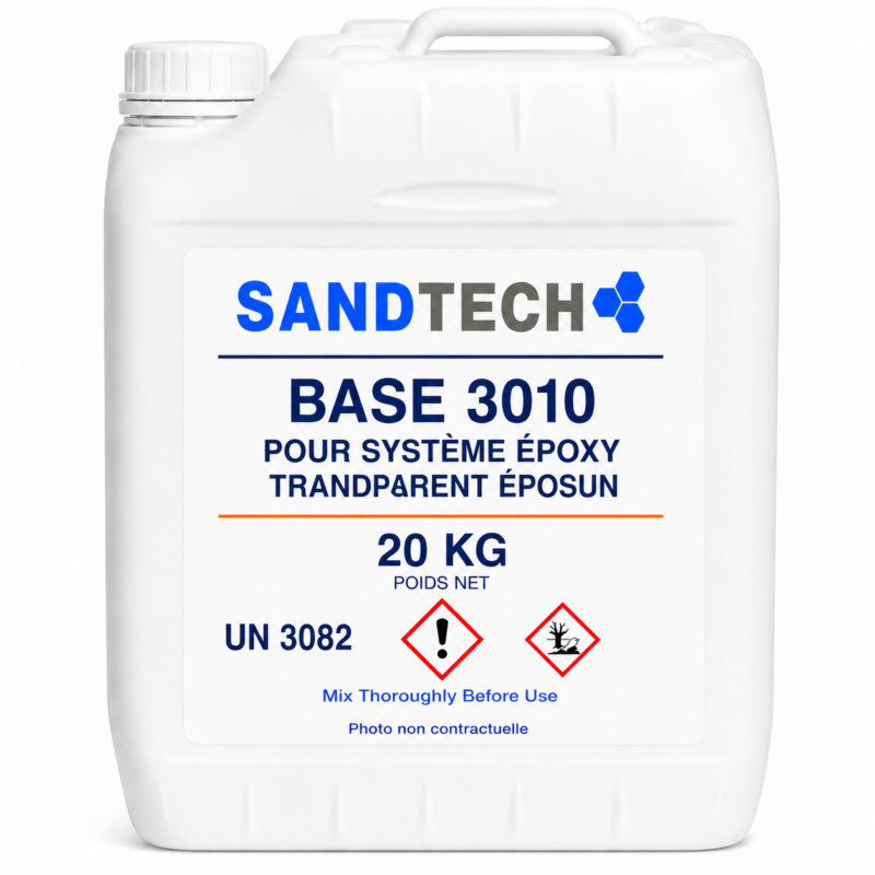 BASE 3010 POUR SYSTÈME ÉPOXY TRANSPARENT ÉPOSUN – 20 KG