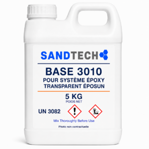 BASE 3010 POUR SYSTÈME ÉPOXY TRANSPARENT ÉPOSUN – 5 KG