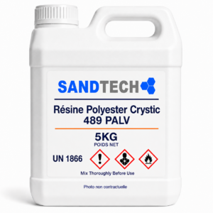 résine polyester Crystic 489 PALV Hiver piscine composite 5kg