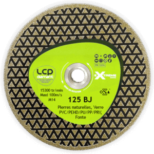 DISQUE DE PONÇAGE À PLAT DIAMANT TRIANGULAIRE D125 ADAPT. M14
