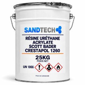 RÉSINE URÉTHANE ACRYLATE SCOTT BADER CRESTAPOL 1260 EN 25 KG