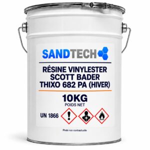RÉSINE VINYLESTER SCOTT BADER 682 PA (HIVER) EN 10 KG