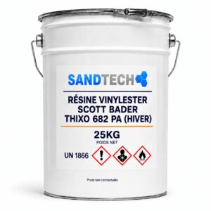RÉSINE VINYLESTER SCOTT BADER THIXO 682 PA (HIVER) 25kg