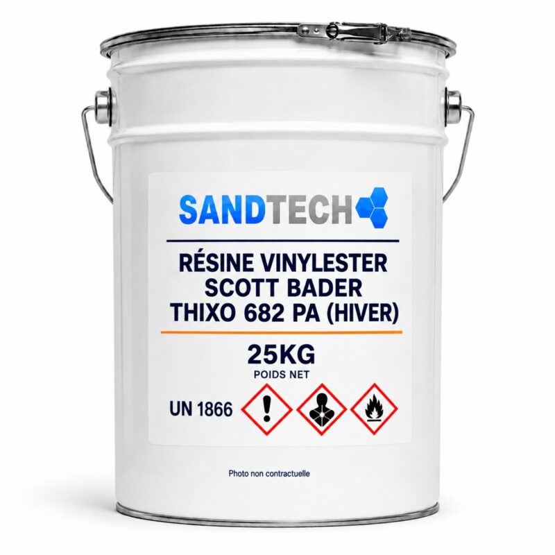 RÉSINE VINYLESTER SCOTT BADER THIXO 682 PA (HIVER) 25kg