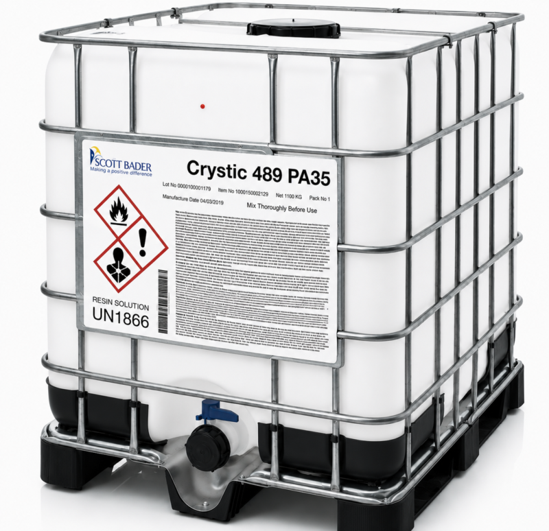 RÉSINE POLYESTER SCOTT BADER 489 PA35 (ÉTÉ) ISOPHTALIQUE – 1100 KG