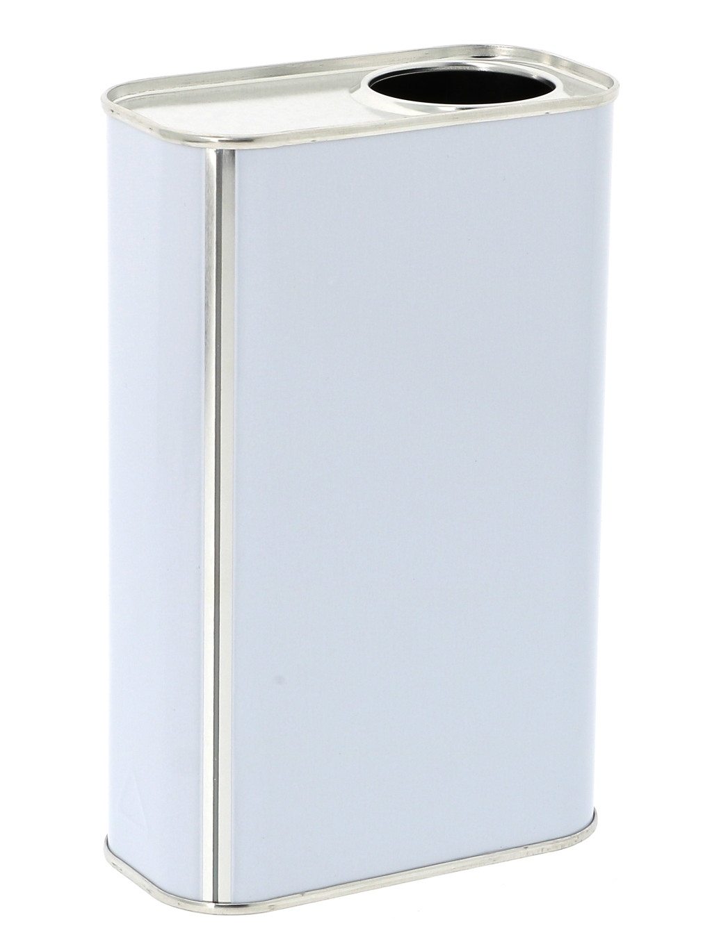 BIDON MÉTAL RECTANGULAIRE FER 5L – BLANC/NU POUR RÉSINE – VERNIS – PEINTURE