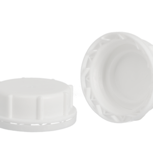 BOUCHON PEHD INVIOLABLE BAGUE 51/55DIN BLANC JOINT ALGAZELLE POUR RÉSINE – SOLVA
