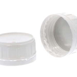 Bouchon PP inviolable bague 50mm blanc