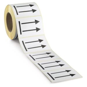 ÉTIQUETTE AUTO-COLLANTE 100X100MM SENS DE CHARGEMENT