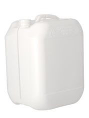 JERRICAN BIDON PLASTIQUE BLANC GERBABLE 10L AVEC LIGNE DE VISIBILITÉ POUR RÉSINE