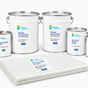 Kit complet destiné à la réalisation de l’étanchéité et de la finition d’une piscine béton