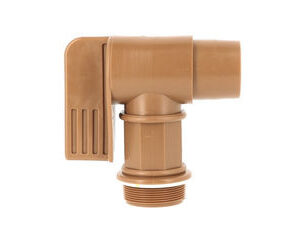 ROBINET COULEUR BRONZE 2 POUCES PLASTIQUE POUR FÛTS