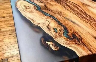 Créer une table rivière élégante et naturelle avec Sandtech et Materiaux-Composites.fr