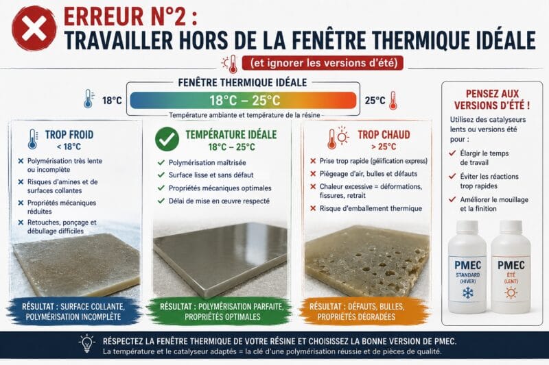 Erreur n°2 - Travailler hors de la fenêtre thermique idéale (et ignorer les versions d’été) Erreur n°2 - Travailler hors de la fenêtre thermique idéale (et ignorer les versions d’été)
