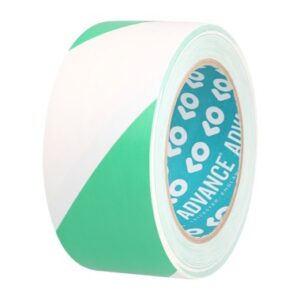 ADHÉSIF MARQUAGE SOLS AT0008 VERT/BLANC DIM : 50 MM X 33 M
