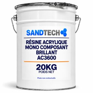 Résine acrylique mono composant brillant AC3600 – 20 kg