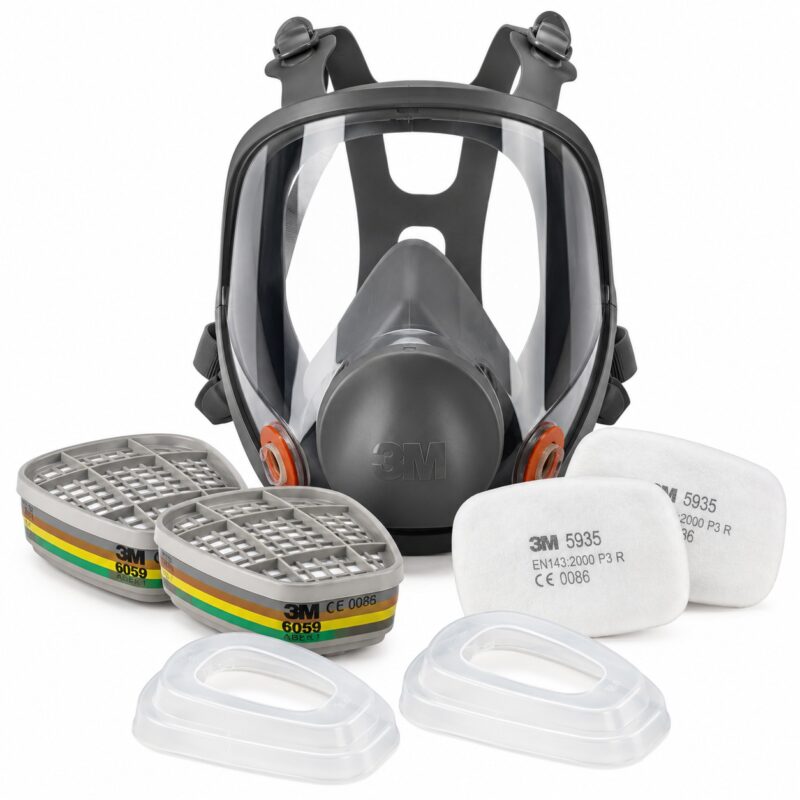 Kit complet masque intégral 3M 6800 avec filtres 6059, 5935 et supports 501C